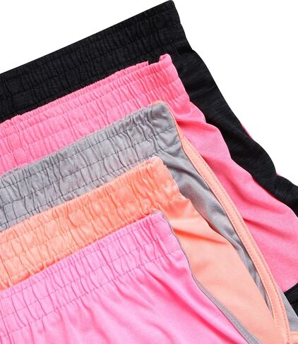 Diva Girls' Active Shorts - 5 Pack Kids Athletic Performance Gym Shorts - Dolphin Running Shorts for Girls (7-16) in Saudi Arabia