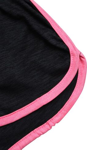 Diva Girls' Active Shorts - 5 Pack Kids Athletic Performance Gym Shorts - Dolphin Running Shorts for Girls (7-16) in Saudi Arabia
