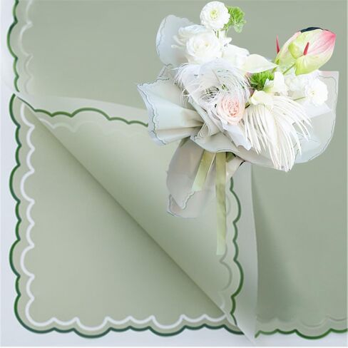 XZJMY 20 Sheets Flower Wrapping Paper Waterproof Bouquet Packaging Paper Florist Bouquet Supplies for Wedding DIY Crafts Gift,22.8x22.8Inch (Black) in Saudi Arabia