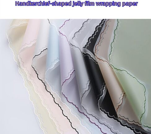 XZJMY 20 Sheets Flower Wrapping Paper Waterproof Bouquet Packaging Paper Florist Bouquet Supplies for Wedding DIY Crafts Gift,22.8x22.8Inch (Black) in Saudi Arabia