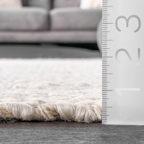 NuLOOM Hailey Hand Woven Jute Area Rug, 4x6, Off-white in Saudi Arabia