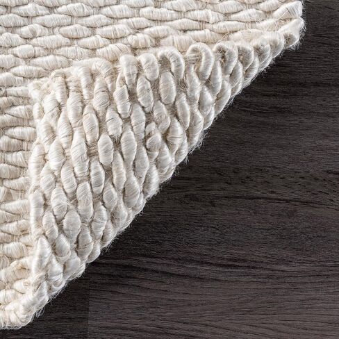 NuLOOM Hailey Hand Woven Jute Area Rug, 4x6, Off-white in Saudi Arabia