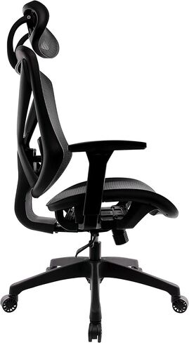 24398921 كرسي مهام شبكي بأذرع قابلة للتعديل، أسود in Kuwait