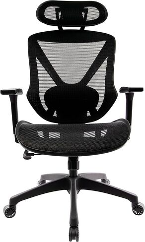 24398921 كرسي مهام شبكي بأذرع قابلة للتعديل، أسود in Kuwait