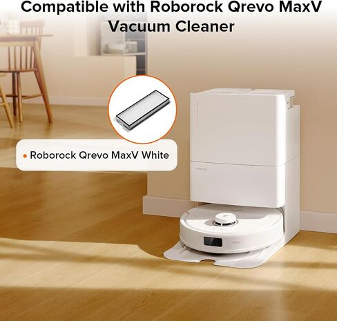 roborock 2 Pack Washable Filter for Roborock Qrevo MaxV, Roborock Qrevo S, Roborock Qrevo Pro Robot Vacuum Cleaners, High Efficiency Filters Replacement Parts in Saudi Arabia