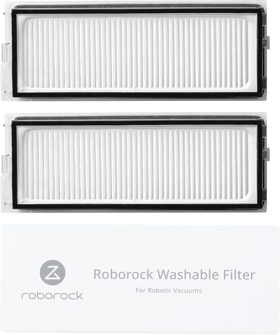 roborock 2 Pack Washable Filter for Roborock Qrevo MaxV, Roborock Qrevo S, Roborock Qrevo Pro Robot Vacuum Cleaners, High Efficiency Filters Replacement Parts in Saudi Arabia