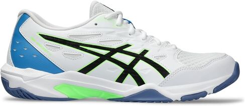 ASICS Men's GEL-ROCKET 11 Volleyball Shoes, 10, WHITE/LIME BURST in Saudi Arabia