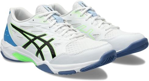 ASICS Men's GEL-ROCKET 11 Volleyball Shoes, 10, WHITE/LIME BURST in Saudi Arabia
