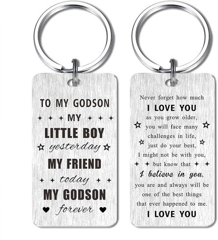 هدايا Godson Keychain - هدية عيد ميلاد لابنتي Godson من Godmother - هدايا زفاف Godson من Godparents - هدايا عيد الأب في عيد الحب وعيد الميلاد in Kuwait