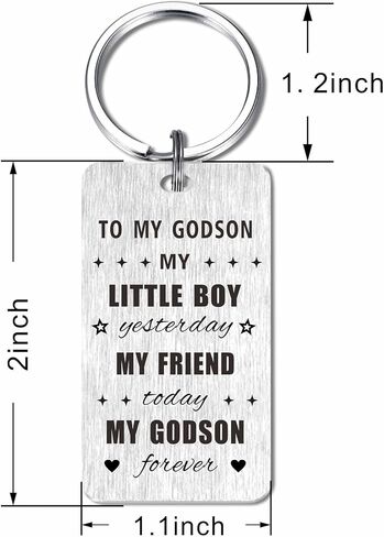 هدايا Godson Keychain - هدية عيد ميلاد لابنتي Godson من Godmother - هدايا زفاف Godson من Godparents - هدايا عيد الأب في عيد الحب وعيد الميلاد in Kuwait