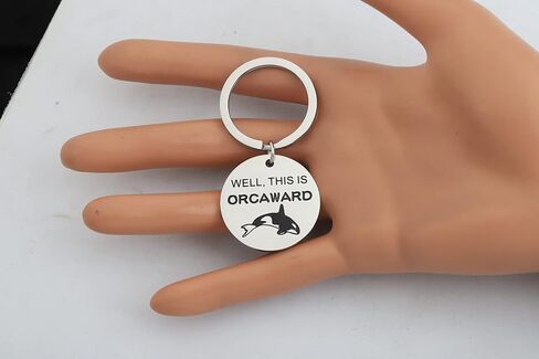 CHOORO Funny Killer Whale Keychain Animal Lover Gift Well This Is Orcaward Keychain Orca Whale Lover Gift in Saudi Arabia