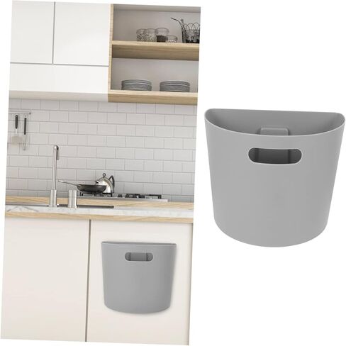 Amosfun Hanging Trash Can Wall Mounted Trashcan Kitchen Compost Bin, Small Kitchen Trash Bin Rubbish Container for Cupboard, Bathroom in Saudi Arabia
