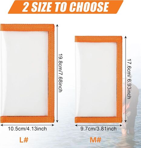 Fishing Lure Wraps,4 PACKS Clear PVC Fishing Bait Cover Keeps Fishing Safe and Easily See Lures Fishing Bait Storage Protector Fishing Hook Cover for Saltwater Freshwater Fishing Gear Orange-L in Saudi Arabia