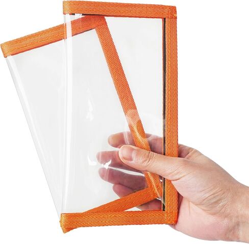 Fishing Lure Wraps,4 PACKS Clear PVC Fishing Bait Cover Keeps Fishing Safe and Easily See Lures Fishing Bait Storage Protector Fishing Hook Cover for Saltwater Freshwater Fishing Gear Orange-L in Saudi Arabia