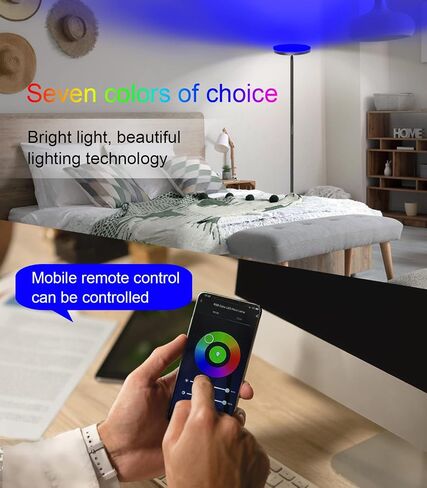 LED Corner Floor Lamp, Modern RGBW Standing Lamps, Color Changing Light with Remote & App Control, Dimmable Mood Lighting for Living Room Bedroom Gaming Room, Tall Lamp DIY Mode & Timing in Saudi Arabia