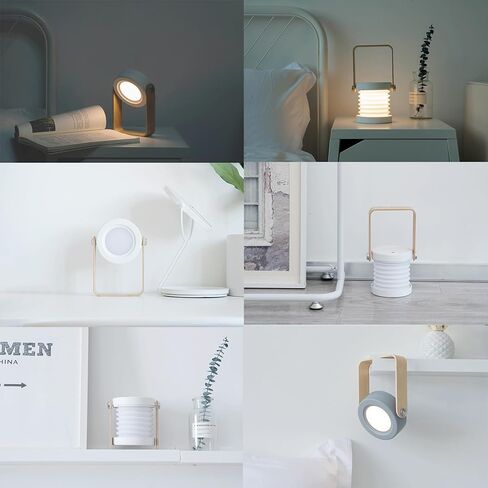 مصباح طاولة لغرفة النوم، مصباح ليلي قابل للتعتيم يعمل باللمس بثلاثة اتجاهات، مصباح طاولة قابل للطي بإضاءة USB فانوس للتخييم، مصابيح مكتبية للمنزل والمكتب والقراءة in Kuwait