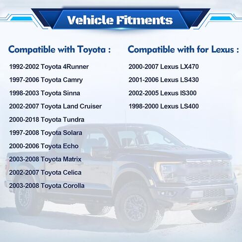 مضخة غسيل الزجاج الأمامي HHCSOP مع حلقة معدنية، متوافقة مع Toyota 4Runner Camry Sienna Land Cruiser Tundra، Lexus LX470 LS430 IS300 LS400، تحل محل OEM 85330-33020 85330-AA010 85330-12340 85330-20190 in Saudi Arabia