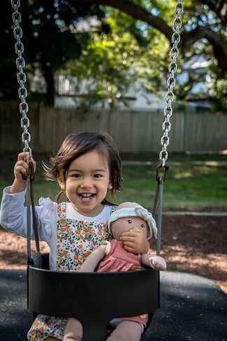 تيكيري تويز بونيكا بيبي إريا - دمية طفل عضوية (وردي ترابي) in Kuwait