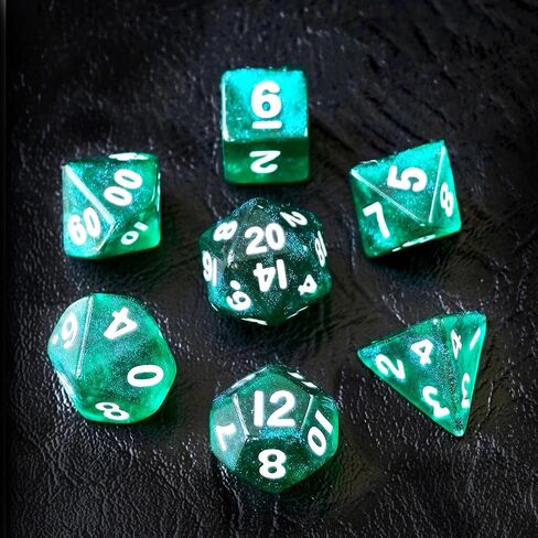 مجموعة نرد DND صغيرة مقاس 10 مم من مونستون للعب الأدوار MTG RPG الزنزانات والتنينات، مجموعة ألوان متنوعة 6X7 42 قطعة in Saudi Arabia