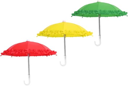 ديكور المنزل ديكور المنزل 3 قطعة مظلة صغيرة ألعاب مظلة ممطرة صغيرة نموذج بوليستر حرير مظلة مصغرة ألعاب صور الدعائم لون عشوائي 28 سنتيمتر ألعاب ألعاب in Kuwait