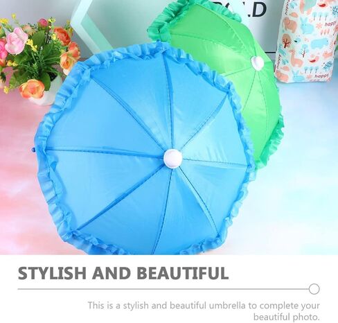 ديكور المنزل ديكور المنزل 3 قطعة مظلة صغيرة ألعاب مظلة ممطرة صغيرة نموذج بوليستر حرير مظلة مصغرة ألعاب صور الدعائم لون عشوائي 28 سنتيمتر ألعاب ألعاب in Kuwait