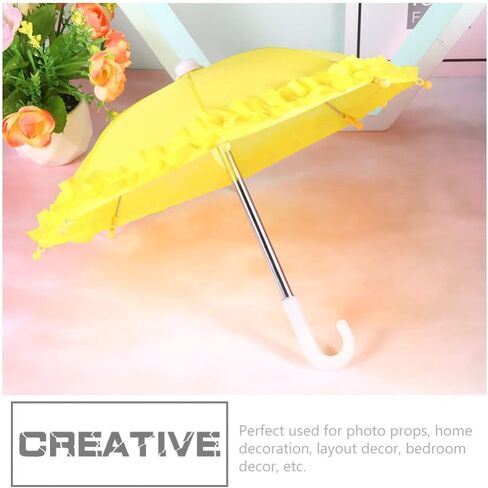 ديكور المنزل ديكور المنزل 3 قطعة مظلة صغيرة ألعاب مظلة ممطرة صغيرة نموذج بوليستر حرير مظلة مصغرة ألعاب صور الدعائم لون عشوائي 28 سنتيمتر ألعاب ألعاب in Kuwait