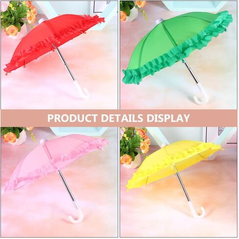 ديكور المنزل ديكور المنزل 3 قطعة مظلة صغيرة ألعاب مظلة ممطرة صغيرة نموذج بوليستر حرير مظلة مصغرة ألعاب صور الدعائم لون عشوائي 28 سنتيمتر ألعاب ألعاب in Kuwait
