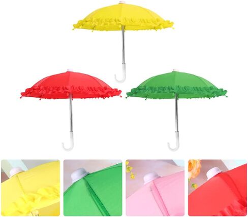 ديكور المنزل ديكور المنزل 3 قطعة مظلة صغيرة ألعاب مظلة ممطرة صغيرة نموذج بوليستر حرير مظلة مصغرة ألعاب صور الدعائم لون عشوائي 28 سنتيمتر ألعاب ألعاب in Kuwait
