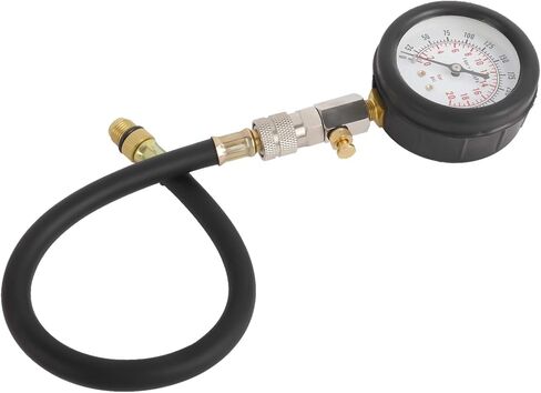 Engine Compression Tester, 8PCS Engine Cylinder Pressure Gauge for Petrol Gas Engine Automotive Tool Gauge for Car & Truck in Saudi Arabia