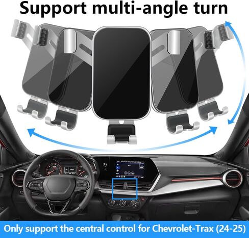 Car Phone Holder for Chevrolet Chevy Trax 2024 2025 Auto Interior Accessories Best Cell Phones Mount Cellphone Mobile Cradle Charging Navigation Bracket Air Vent Screen Stand Accessory in Saudi Arabia