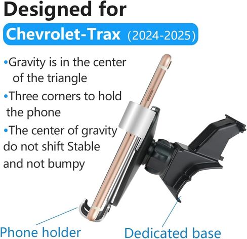 Car Phone Holder for Chevrolet Chevy Trax 2024 2025 Auto Interior Accessories Best Cell Phones Mount Cellphone Mobile Cradle Charging Navigation Bracket Air Vent Screen Stand Accessory in Saudi Arabia
