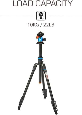 3 Legged Thing Patti 2.0 Flip Lock Tripod with AirHed Mini - Darkness Matte Black (PATTIDARK2.0) in Saudi Arabia