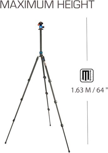 3 Legged Thing Patti 2.0 Flip Lock Tripod with AirHed Mini - Darkness Matte Black (PATTIDARK2.0) in Saudi Arabia