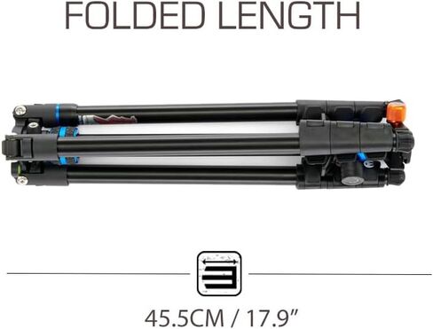 3 Legged Thing Patti 2.0 Flip Lock Tripod with AirHed Mini - Darkness Matte Black (PATTIDARK2.0) in Saudi Arabia