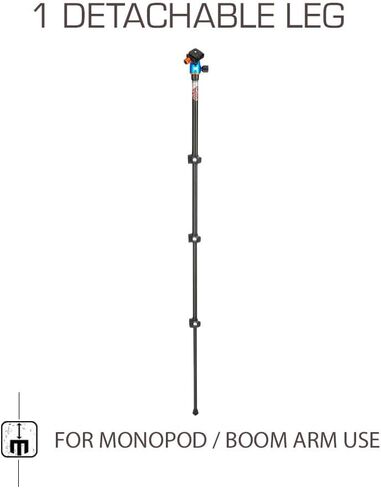 3 Legged Thing Patti 2.0 Flip Lock Tripod with AirHed Mini - Darkness Matte Black (PATTIDARK2.0) in Saudi Arabia