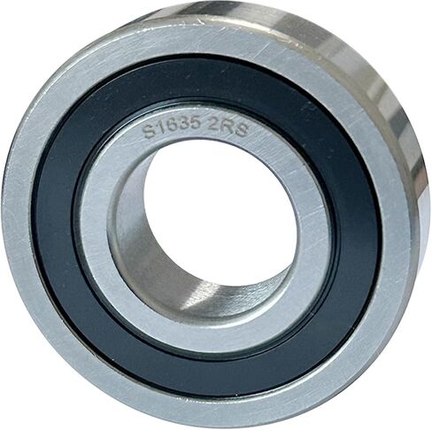 S1635 2RS محمل كروي من الفولاذ المقاوم للصدأ 0.75 بوصة × 1.75 بوصة × 0.5 بوصة مختوم 1635DC 19.05x44.45x12.7 ملم (10) in Saudi Arabia