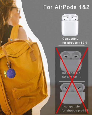 [عبوة من قطعتين] غطاء فاكهة لحافظة AirPods اللطيفة، مجموعة ملحقات حماية من السيليكون الكرتوني ثلاثي الأبعاد لمجموعة Devil Fruit AirPo الجيل الأول / الثاني للأولاد والبنات (فاكهة الشيطان الأرجواني والأحمر والأصفر) in Kuwait