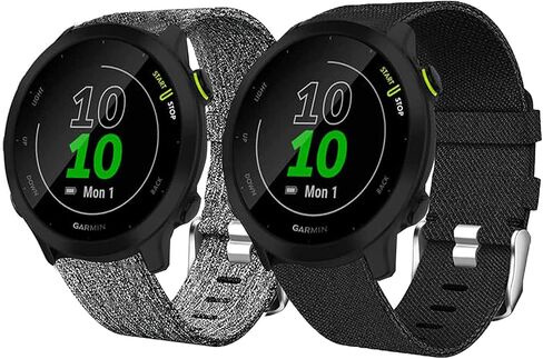 متوافق مع Garmin Forerunner 55 Band، حزام إكسسوارات بديل من نسيج النايلون المنسوج المسامي متوافق مع Garmin Forerunner 55 / Approach S42 / Approach S12 in Saudi Arabia