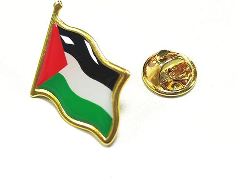 Palestine Flag Pins for Women Free Palestine Brooches Gifts for Men Stand with Palestine Flag Pins Green White Red Black Flag Pins Christmas Gifts in Saudi Arabia