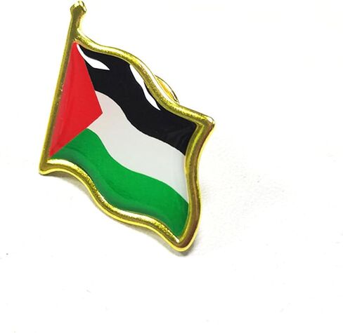 Palestine Flag Pins for Women Free Palestine Brooches Gifts for Men Stand with Palestine Flag Pins Green White Red Black Flag Pins Christmas Gifts in Saudi Arabia