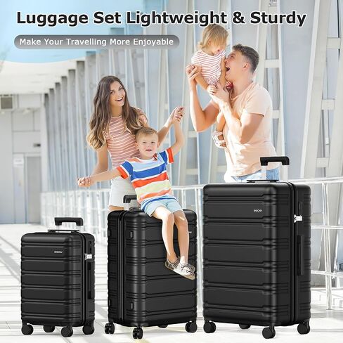BEOW PC+ABS Hardshell Luggage with Spinner Wheels, Built-In TSA Lock 20 inch Suitcase (Beige)… in Saudi Arabia
