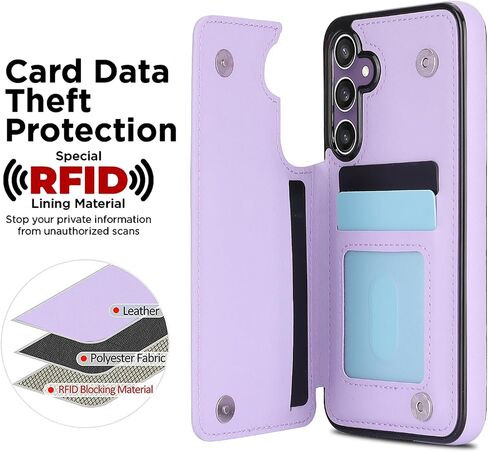Asuwish Phone Case for Samsung Galaxy S23 FE 5G Wallet Cover with Tempered Glass Screen Protector and Leather RFID Credit Card Holder Stand Slot Cell Accessories S 23 EF S23FE 23S Women Men Black in Kuwait