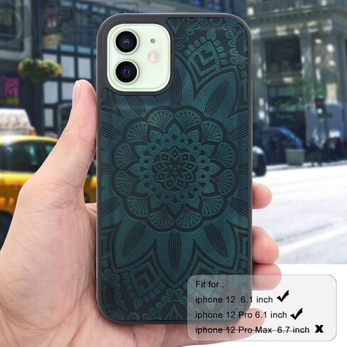 حافظة Harryshell متوافقة مع iPhone 12 / iPhone 12 Pro، محفظة جلدية بسحاب مغناطيسي قابل للفصل وجيب للنقود مع 12 فتحة للبطاقات وحزام معصم لهاتف iPhone 12 / Pro 2020 مقاس 6.1 بوصة باللون الأحمر الخمري in Kuwait