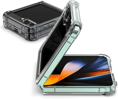جراب GOOSPERY Galaxy Z Flip 5، غطاء حماية ممتص للصدمات شفاف للغاية مع زوايا معززة، جراب هاتف هجين نحيف مقاوم للصدمات - شفاف in Kuwait