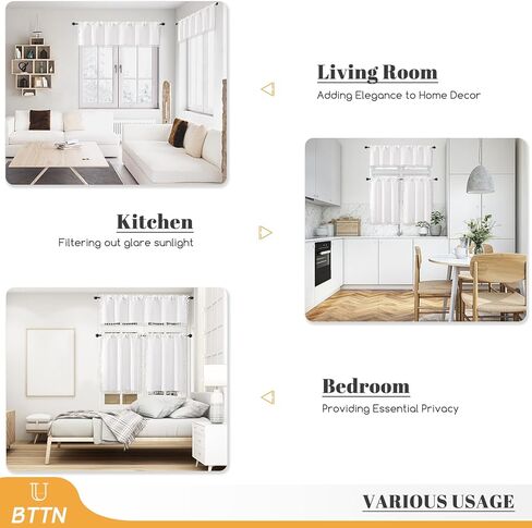 ستائر خضراء حكيمة بطول 84 بوصة مكونة من لوحتين، ستائر مطرزة طويلة مخططة من الكتان في مزرعة بوهو مع شرابات لغرفة النوم وغرفة المعيشة، معالجة نافذة جيب قضيب تصفية الضوء، 52 بوصة × 84 بوصة in Kuwait