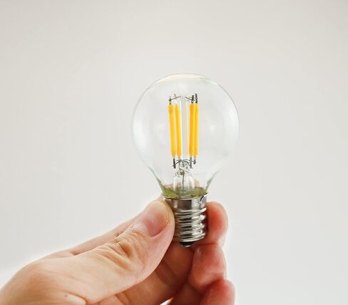 2-Pack E17 S11 LED Light Bulb,E17 Intermediate Base Globe Bulb 4W Daylight 5000K,40 Watt S11 G40 Incandescent Bulb Replacement for Desk Lamp,Cabinet,Closet,Non-Dimmable in Saudi Arabia
