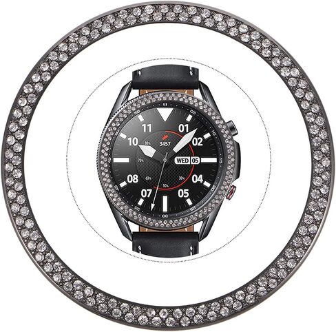 UKCOCO Compatible for Samsung Galaxy Watch 3 Watch Bezel Diamond Adhesive Bezel Ring Cover Anti Scratch Protection Cover Accessory 45mm 41mm in Saudi Arabia