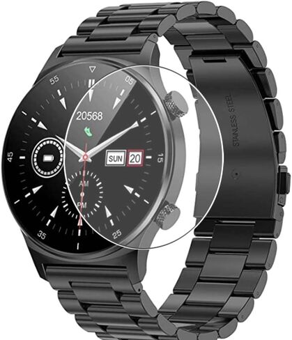 3 Pack Tempered Glass Screen Protector Film, compatible with LIGE NK09 1.32inch Smart Watch smart watch Protectors Guard, Transparent in Saudi Arabia
