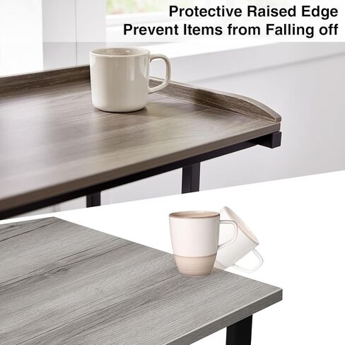 Lauren&Harold 3-tier Printer Stand with Storage Printer Table with Charging Station and USB Ports, Rolling Printer Cart with Adjustable Shelf, Large Printer Stand with Wheels for Home Office in Kuwait