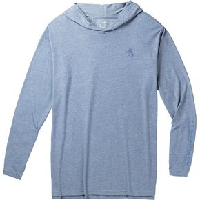 Legendary Whitetails Men's Portage Moisture Wicking UPF Sun Protection Hooded Performance Long Sleeve T-Shirt